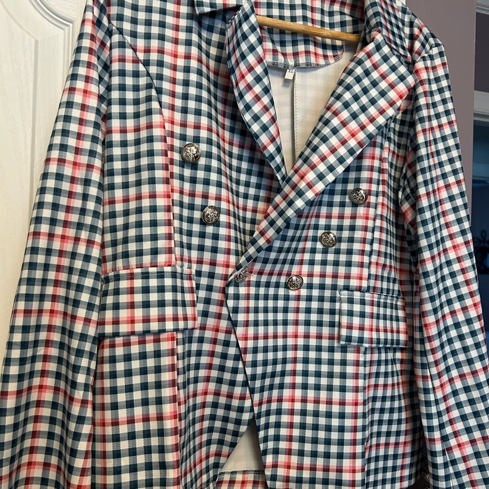 Checkered Blazer